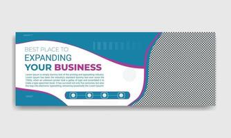 kreative Corporate Business Social Media-Cover-Banner-Vorlage vektor