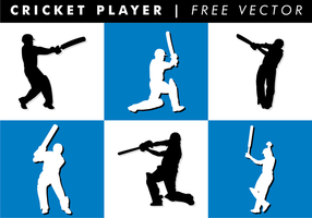 Cricket spelare gratis vektor