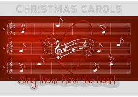 Gratis Jul Carols Vector Bakgrund