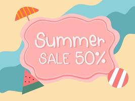 Sommer Sale Hintergrund vektor