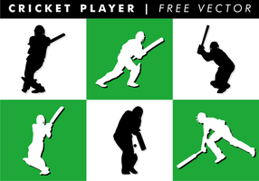 Cricket spelare gratis vektor