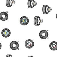 gebrauchte Reifen Verkauf Shop Business Icons Set Vektor