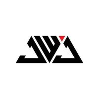 jwj Dreiecksbuchstaben-Logo-Design mit Dreiecksform. JWJ-Dreieck-Logo-Design-Monogramm. jwj-Dreieck-Vektor-Logo-Vorlage mit roter Farbe. jwj dreieckiges Logo einfaches, elegantes und luxuriöses Logo. jwj vektor
