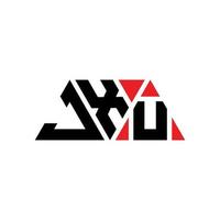 jxu Dreiecksbuchstaben-Logo-Design mit Dreiecksform. JXU-Dreieck-Logo-Design-Monogramm. jxu-Dreieck-Vektor-Logo-Vorlage mit roter Farbe. jxu dreieckiges Logo einfaches, elegantes und luxuriöses Logo. jxu vektor