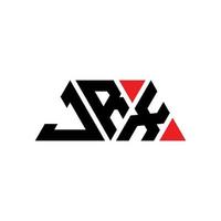 Jrx-Dreieck-Buchstaben-Logo-Design mit Dreiecksform. Jrx-Dreieck-Logo-Design-Monogramm. Jrx-Dreieck-Vektor-Logo-Vorlage mit roter Farbe. jrx dreieckiges Logo einfaches, elegantes und luxuriöses Logo. jrx vektor