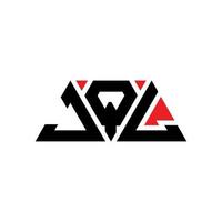jql Dreiecksbuchstaben-Logo-Design mit Dreiecksform. JQL-Dreieck-Logo-Design-Monogramm. JQL-Dreieck-Vektor-Logo-Vorlage mit roter Farbe. jql dreieckiges logo einfaches, elegantes und luxuriöses logo. jql vektor