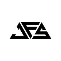 jfs Dreiecksbuchstaben-Logo-Design mit Dreiecksform. JFS-Dreieck-Logo-Design-Monogramm. JFS-Dreieck-Vektor-Logo-Vorlage mit roter Farbe. jfs dreieckiges Logo einfaches, elegantes und luxuriöses Logo. jfs vektor