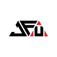 JFU-Dreieck-Buchstaben-Logo-Design mit Dreiecksform. JFU-Dreieck-Logo-Design-Monogramm. JFU-Dreieck-Vektor-Logo-Vorlage mit roter Farbe. jfu dreieckiges Logo einfaches, elegantes und luxuriöses Logo. jfu vektor