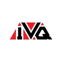 ivq-Dreieck-Buchstaben-Logo-Design mit Dreiecksform. ivq-Dreieck-Logo-Design-Monogramm. ivq-Dreieck-Vektor-Logo-Vorlage mit roter Farbe. ivq dreieckiges Logo einfaches, elegantes und luxuriöses Logo. ivq vektor