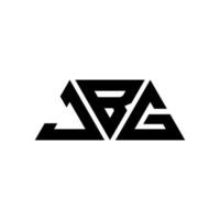 jbg-Dreieck-Buchstaben-Logo-Design mit Dreiecksform. JBG-Dreieck-Logo-Design-Monogramm. jbg-Dreieck-Vektor-Logo-Vorlage mit roter Farbe. jbg dreieckiges Logo einfaches, elegantes und luxuriöses Logo. jbg vektor