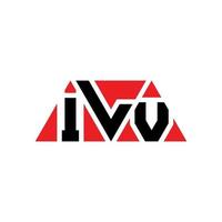ilv-Dreieck-Buchstaben-Logo-Design mit Dreiecksform. ilv-Dreieck-Logo-Design-Monogramm. ilv-Dreieck-Vektor-Logo-Vorlage mit roter Farbe. ilv dreieckiges Logo einfaches, elegantes und luxuriöses Logo. ilv vektor