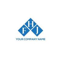 fhj-Buchstaben-Logo-Design auf weißem Hintergrund. fhj kreative Initialen schreiben Logo-Konzept. fhj Briefgestaltung. vektor
