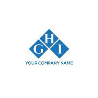 Ghi-Brief-Logo-Design auf weißem Hintergrund. ghi kreative Initialen schreiben Logo-Konzept. Ghi-Buchstaben-Design. vektor
