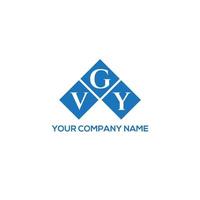 Vgy-Brief-Logo-Design auf weißem Hintergrund. vgy kreative Initialen schreiben Logo-Konzept. vgy Briefgestaltung. vektor