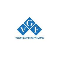 vgf-Brief-Logo-Design auf weißem Hintergrund. vgf kreative Initialen schreiben Logo-Konzept. vgf Briefgestaltung. vektor