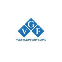 vgf brev logotyp design på vit bakgrund. vgf kreativa initialer brev logotyp koncept. vgf bokstavsdesign. vektor