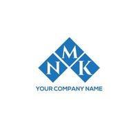 nmk-Buchstaben-Logo-Design auf weißem Hintergrund. nmk kreatives Initialen-Buchstaben-Logo-Konzept. nmk-Briefdesign. vektor