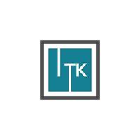 itk brev logotyp design på vit bakgrund. itk kreativa initialer brev logotyp koncept. itk bokstavsdesign. vektor