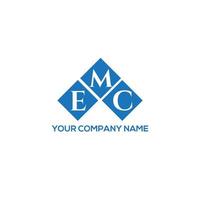 emc brev logotyp design på vit bakgrund. emc kreativa initialer brev logotyp koncept. emc bokstavsdesign. vektor