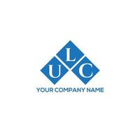 ulc brev logotyp design på vit bakgrund. ulc kreativa initialer brev logotyp koncept. ulc bokstav design. vektor