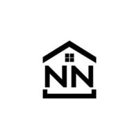 nn-Brief-Logo-Design auf weißem Hintergrund. nn kreatives Initialen-Buchstaben-Logo-Konzept. nn Briefgestaltung. vektor