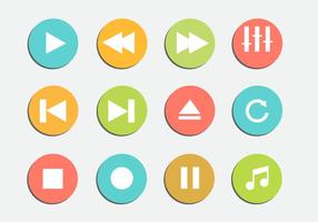 Gratis Media Player Ikoner Vector