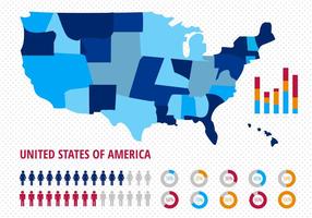 Freie amerikanische Bevölkerung Vektor