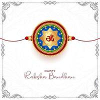 glückliche raksha bandhan indische kulturfestivalkarte vektor