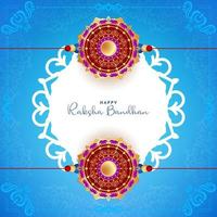 indisches traditionelles festival glückliches raksha bandhan grußkartendesign vektor