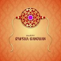 Happy Raksha Bandhan Indian Festival dekorativer kultureller Hintergrund vektor