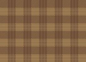 Tartan karierte Plaids braune Farbe. nahtlose Stoffstruktur im Vintage-Stil. vektor