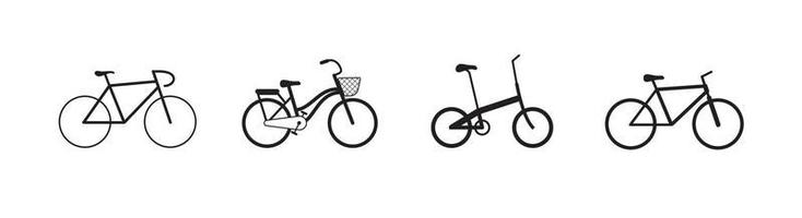 Designelement für Fahrradsymbole, geeignet für Websites, Printdesign oder App vektor