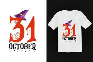 T-Shirt vom 31. Oktober vektor