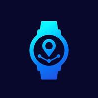 GPS-Uhrensymbol für das Web vektor