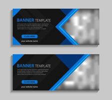 abstraktes Web-Banner-Template-Design. horizontales Banner mit Platz für Bilder. Business-Cover-Layout-Design vektor