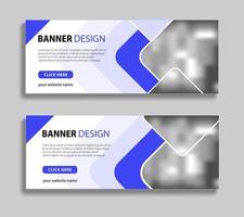 modern affärsbanner malldesign. horisontell webb banner design med plats för bilder. kan användas för banner, reklam, header, omslag, flyer vektor