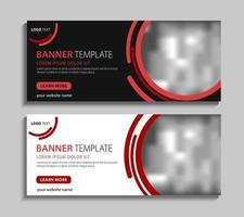 abstrakt webb banner mall design. horisontell banderoll med plats för bilder. business cover layout design vektor