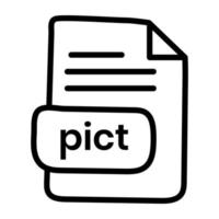 ein Icon-Design der pict-Datei vektor