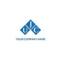 ujc-Brief-Logo-Design auf weißem Hintergrund. ujc kreative Initialen schreiben Logo-Konzept. ujc Briefgestaltung. vektor