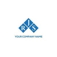 rjs-Brief-Logo-Design auf weißem Hintergrund. rjs kreative Initialen schreiben Logo-Konzept. rjs Briefgestaltung. vektor