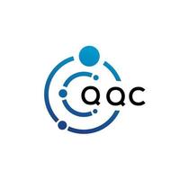 qqc brev teknik logotyp design på vit bakgrund. qqc kreativa initialer bokstaven det logotyp koncept. qqc bokstavsdesign. vektor