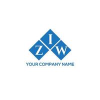 Ziw brev logotyp design på vit bakgrund. Ziw kreativa initialer brev logotyp koncept. Ziw-bokstavsdesign. vektor