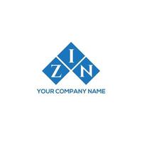 zin brev logotyp design på vit bakgrund. zin kreativa initialer brev logotyp koncept. zin bokstav design. vektor