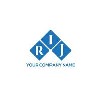 Rij-Brief-Logo-Design auf weißem Hintergrund. rij kreative Initialen schreiben Logo-Konzept. rij Briefgestaltung. vektor
