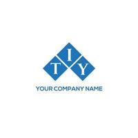 tiy-Buchstaben-Logo-Design auf weißem Hintergrund. tiy kreative Initialen schreiben Logo-Konzept. tiy Briefgestaltung. vektor