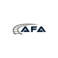 AFA brev logotyp design på vit bakgrund. aa kreativa initialer bokstavslogotyp koncept. aa bokstavsdesign. vektor
