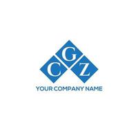 cgz brev logotyp design på vit bakgrund. cgz kreativa initialer brev logotyp koncept. cgz bokstavsdesign. vektor