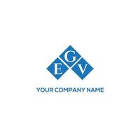 EGV-Brief-Logo-Design auf weißem Hintergrund. egv kreatives Initialen-Buchstaben-Logo-Konzept. egv Briefgestaltung. vektor