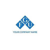 fgu brev logotyp design på vit bakgrund. fgu kreativa initialer brev logotyp koncept. fgu bokstavsdesign. vektor