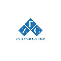zfc brev logotyp design på vit bakgrund. zfc kreativa initialer brev logotyp koncept. zfc bokstavsdesign. vektor